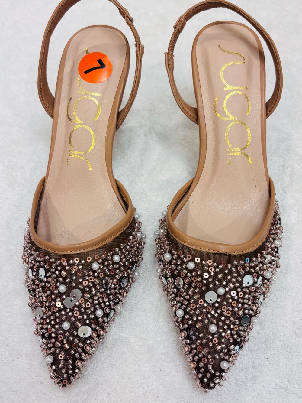Brand New Sparkly Heels By Sugar - Size 7 - Heel Height 3 Inches- Box 11